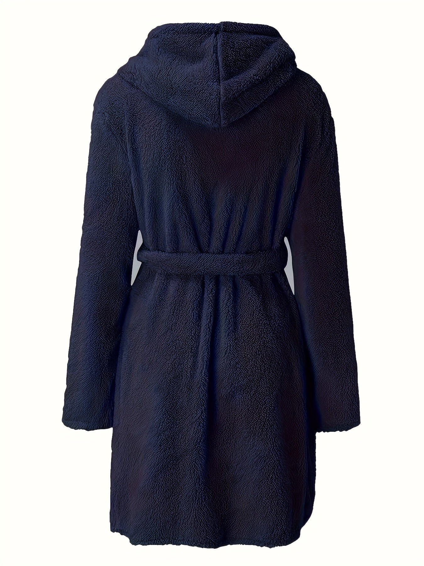 Peignoir polaire homme à capuche polaire avec poches et ceinture