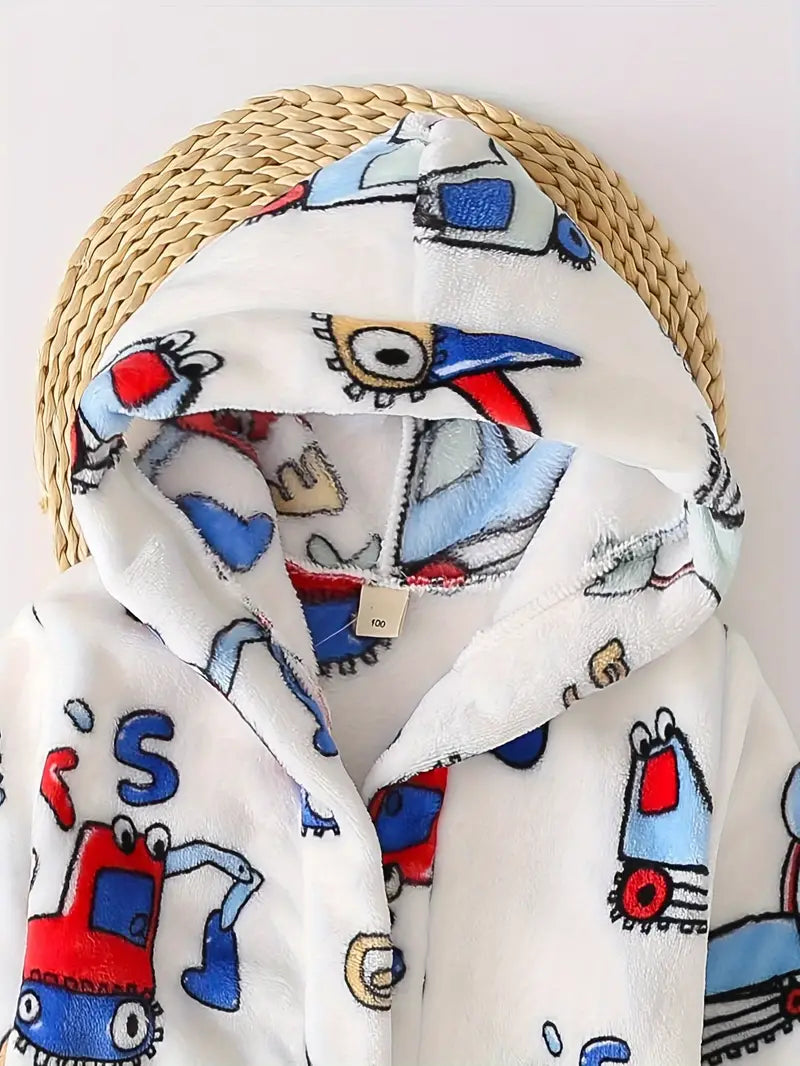 Peignoir de Bain Enfant Garçon Blanc