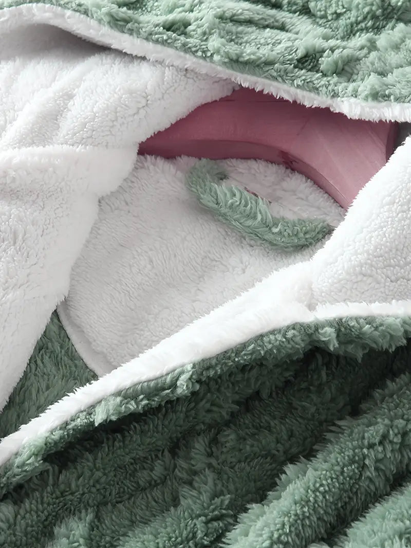 Peignoir à Capuche Épais Éponge