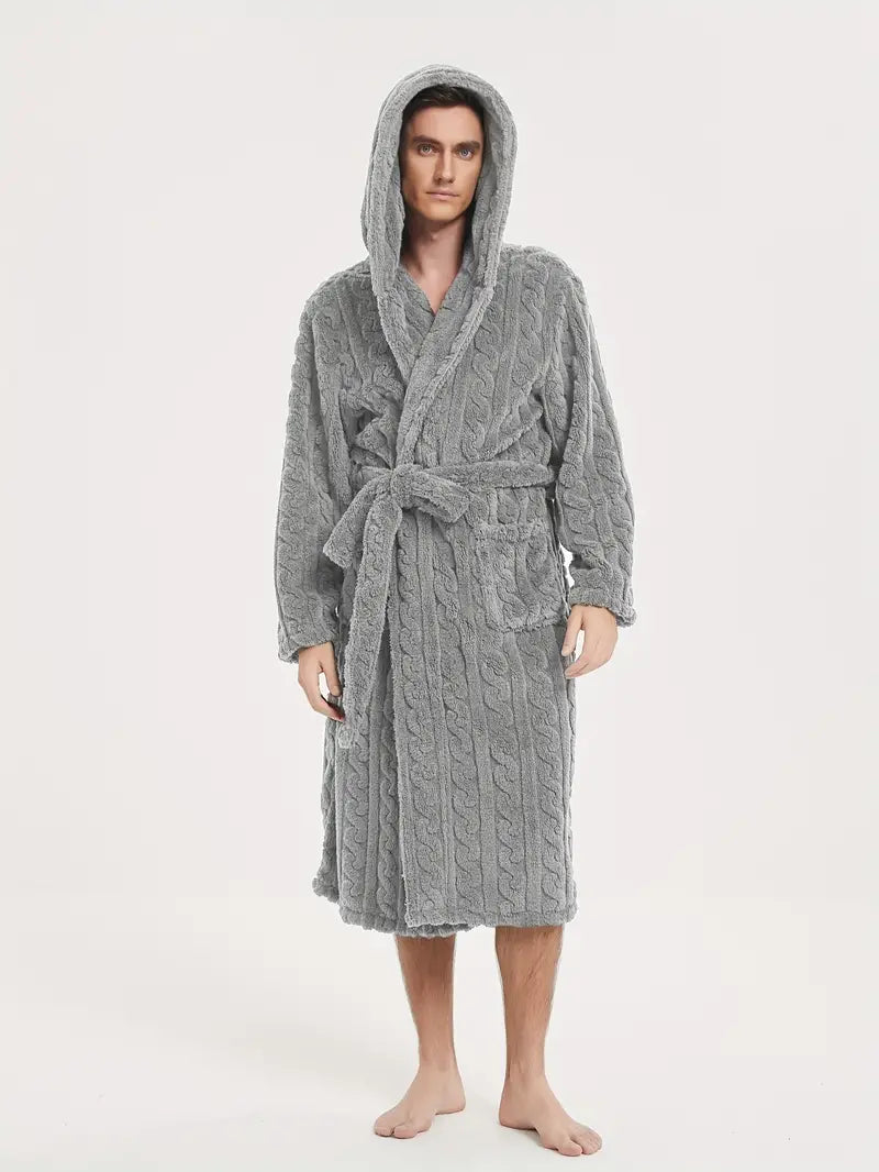 Peignoir D'hiver à Capuche pour Hommes