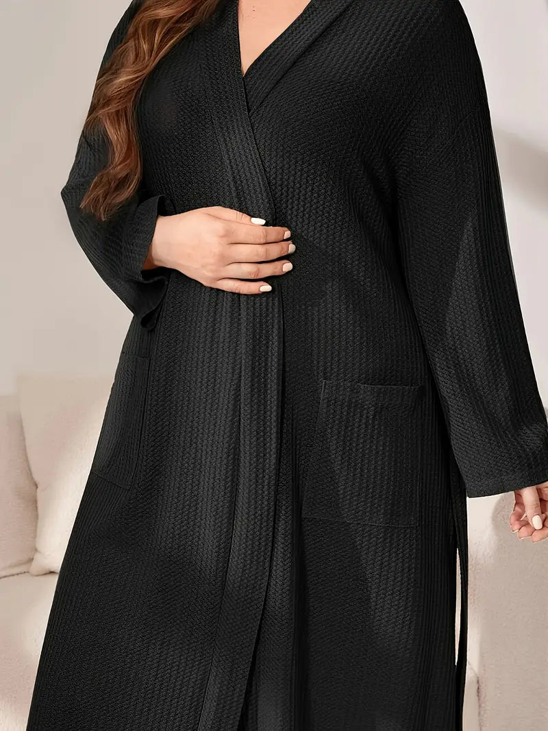 Peignoir Grande Taille Noir