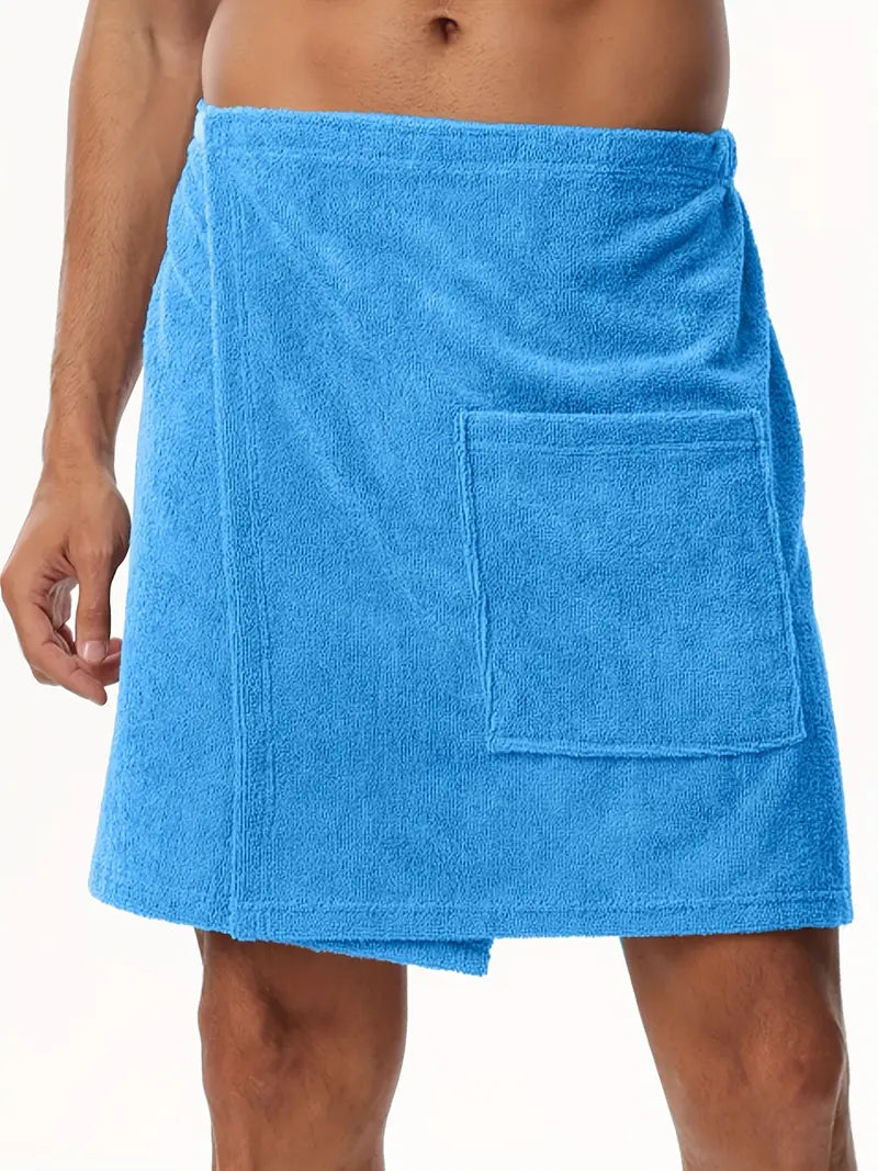 Peignoir Serviette Homme Microfibre à scratch