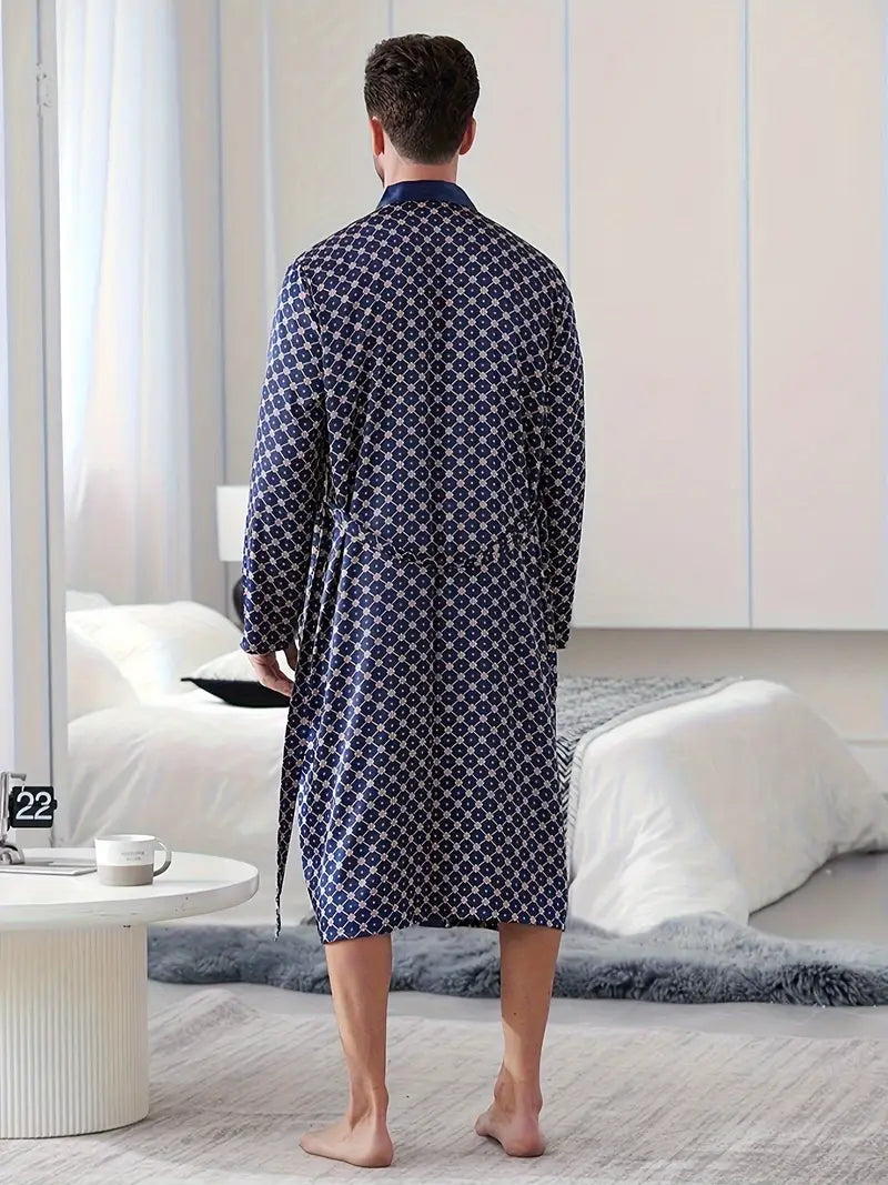 Peignoir Luxueux Bleu Doux de Qualité