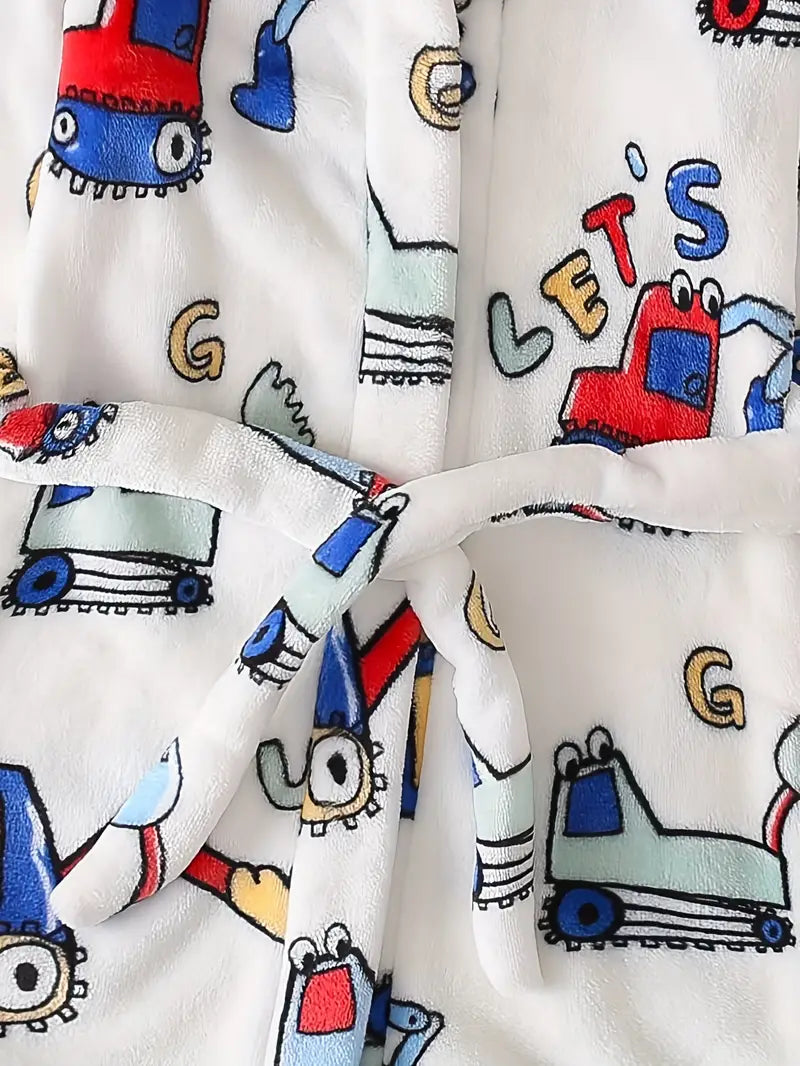 Peignoir de Bain Enfant Garçon Blanc