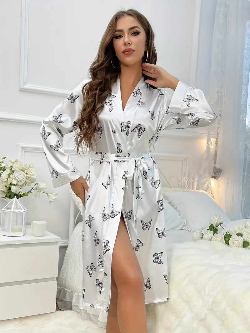 Robe Peignoir Chic Femme Peignoir Femme Élégant – MODACHIC