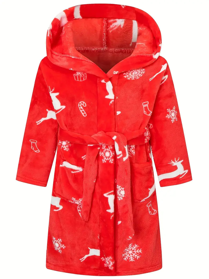 Peignoir de Bain Enfant en Polaire Chaud