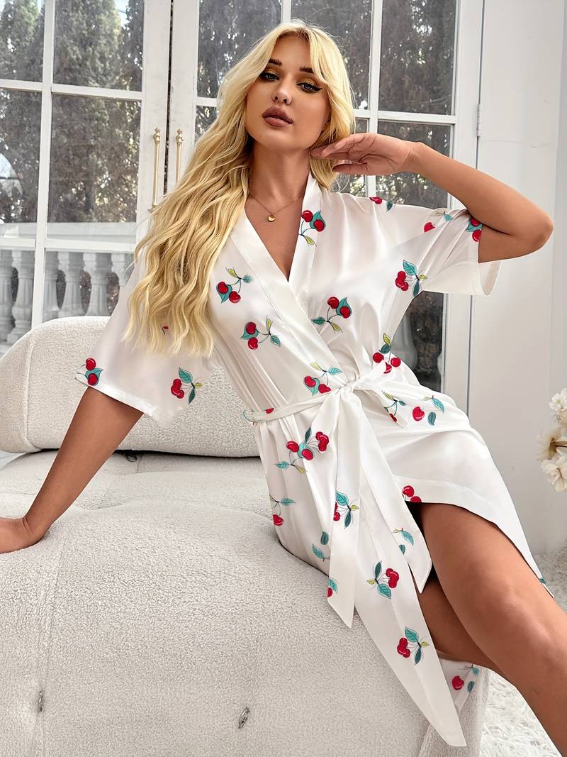 Robe Kimono en Satin
