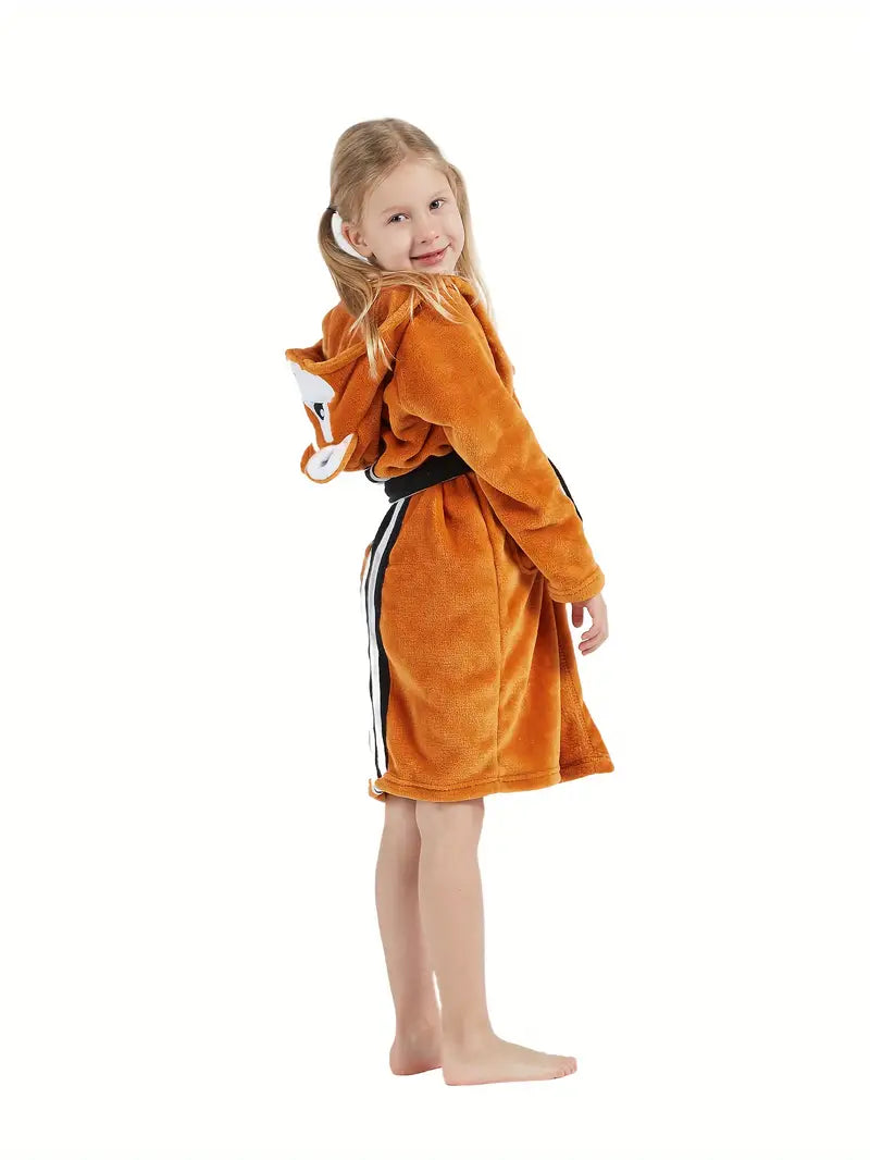 Peignoir de Bain Enfant Polaire Orange