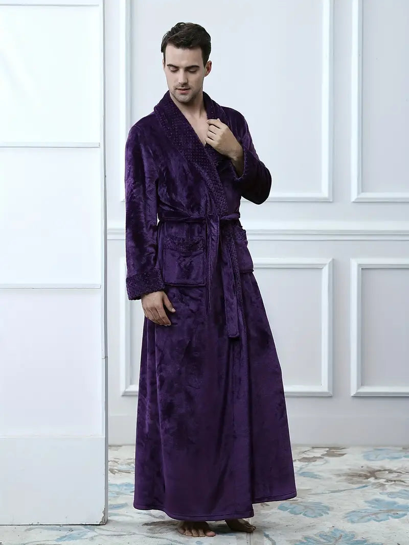Long Peignoir de Luxe en Polaire Épaisse