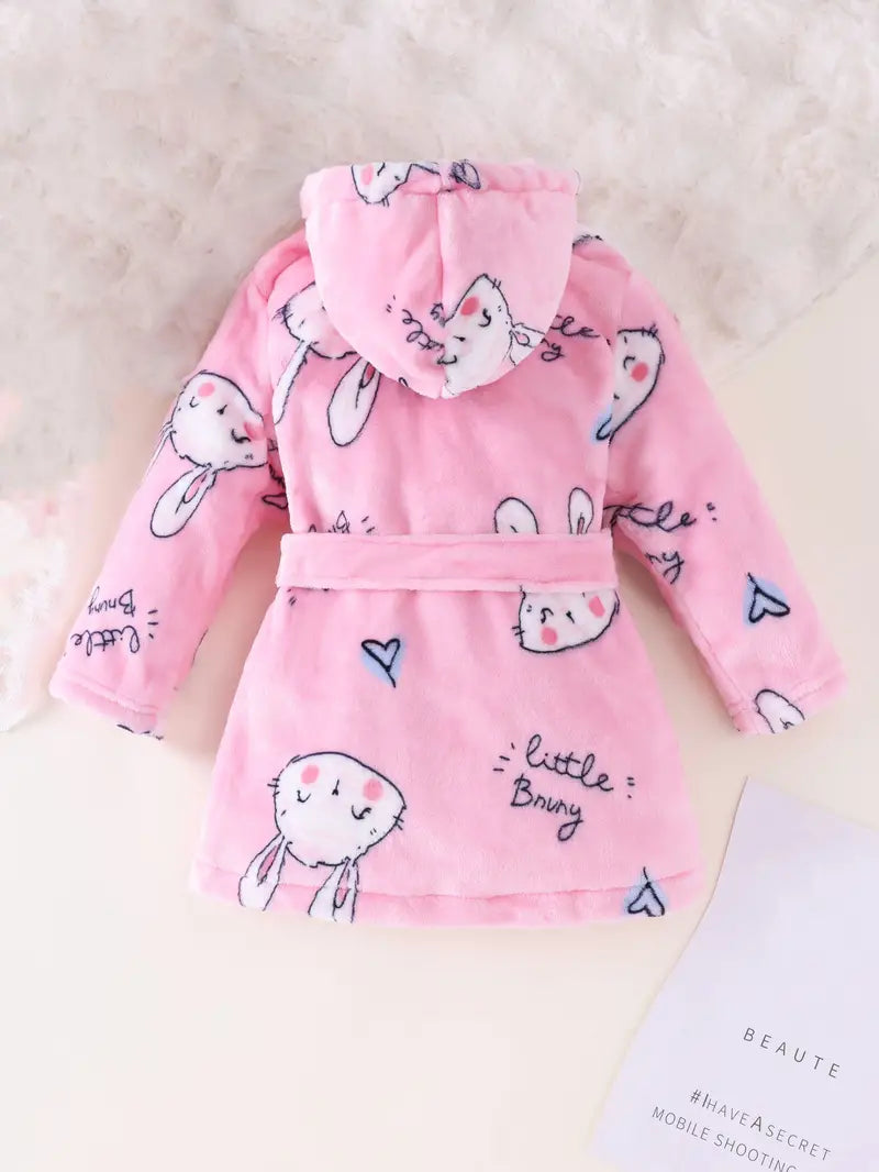 Peignoir de Bain Enfant Éponge Rose