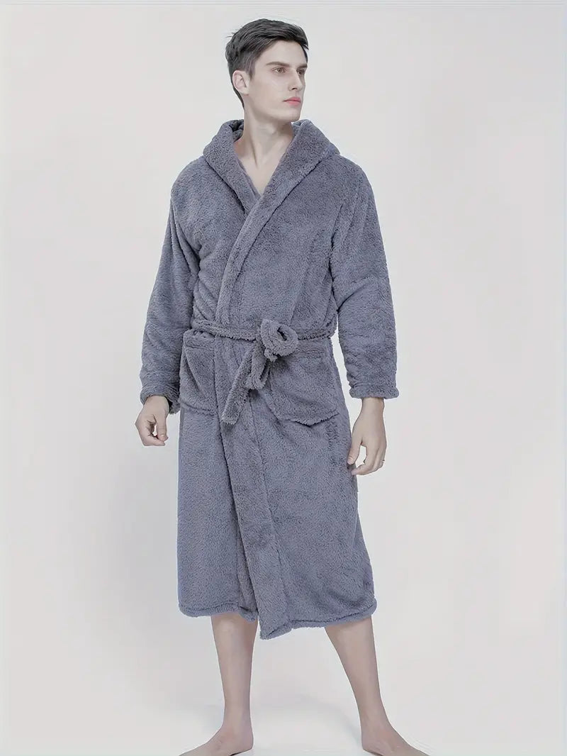Peignoir avec Capuche Doux et Chaud