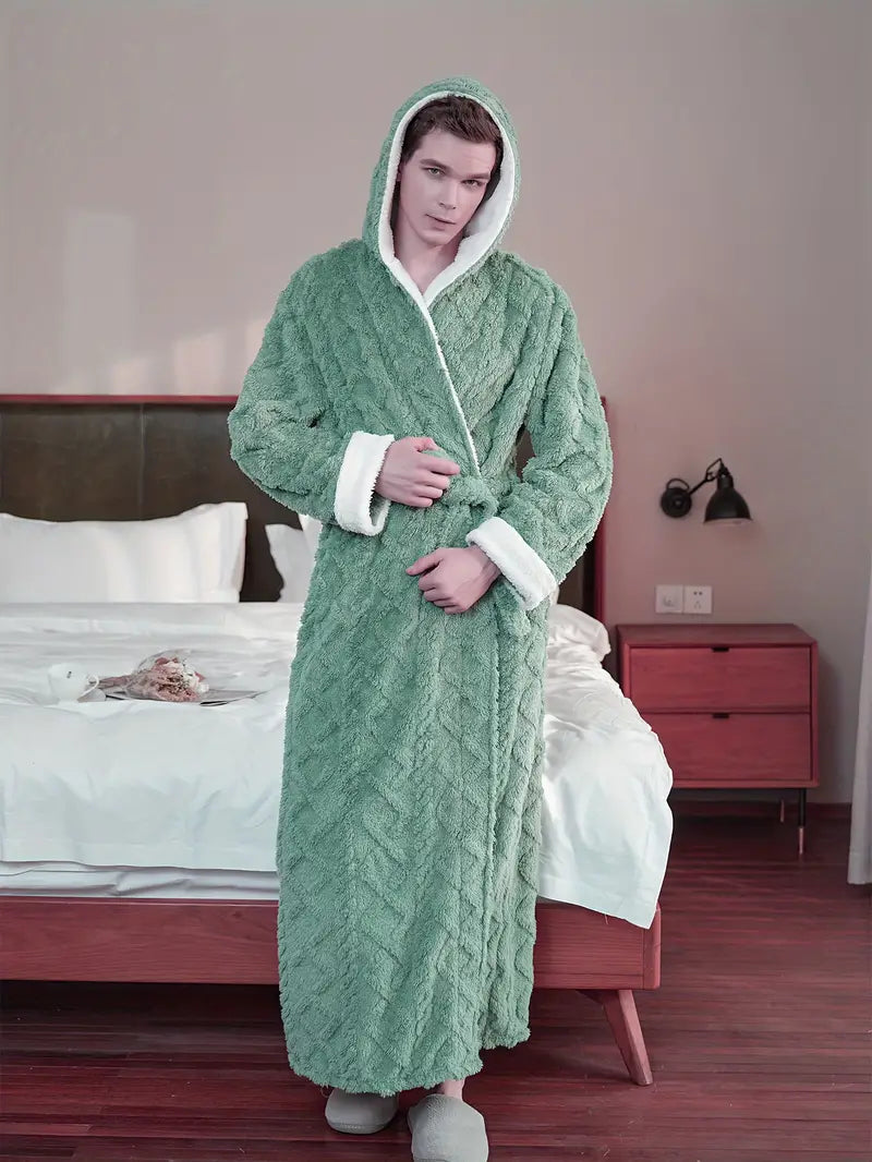 Peignoir à Capuche Épais Éponge