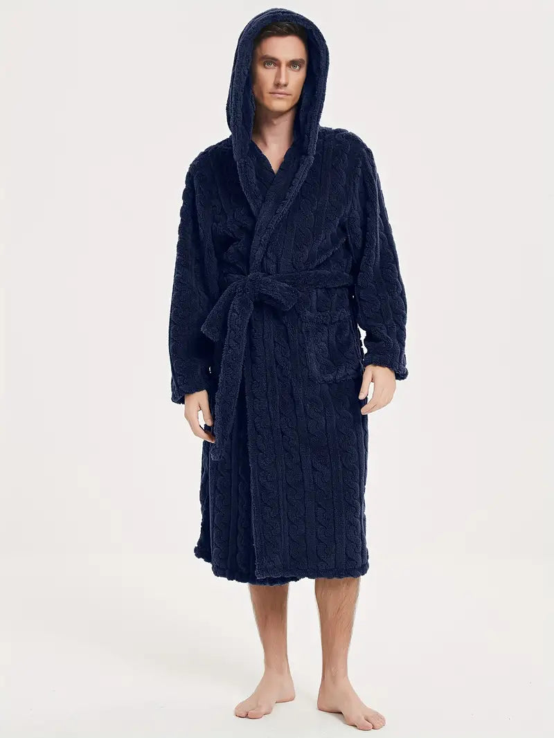 Peignoir D'hiver à Capuche pour Hommes