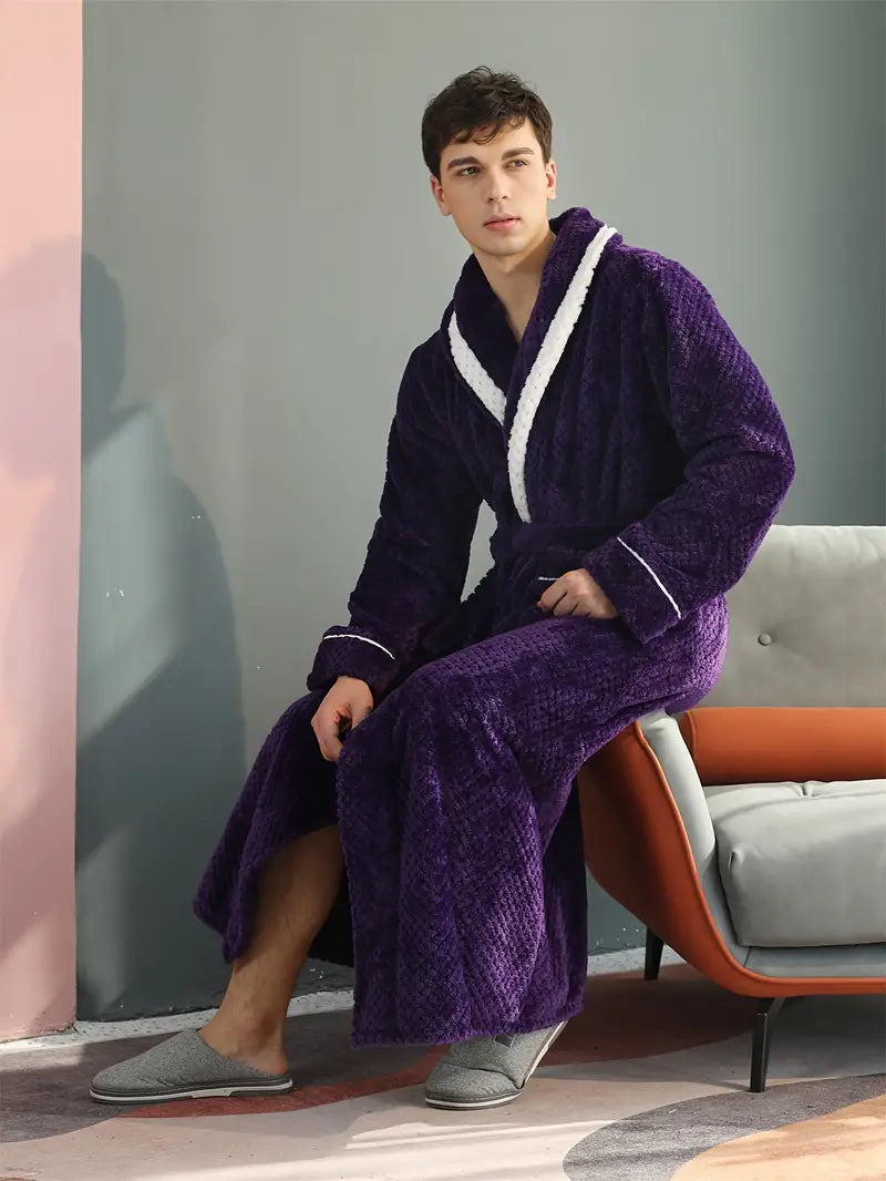 Peignoir Épais et Chaud en Éponge pour L'hiver