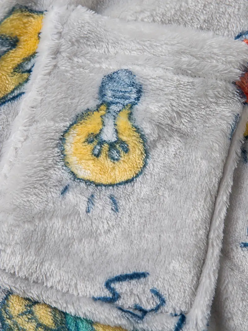 Peignoir de Bain Enfant en Polaire Gris