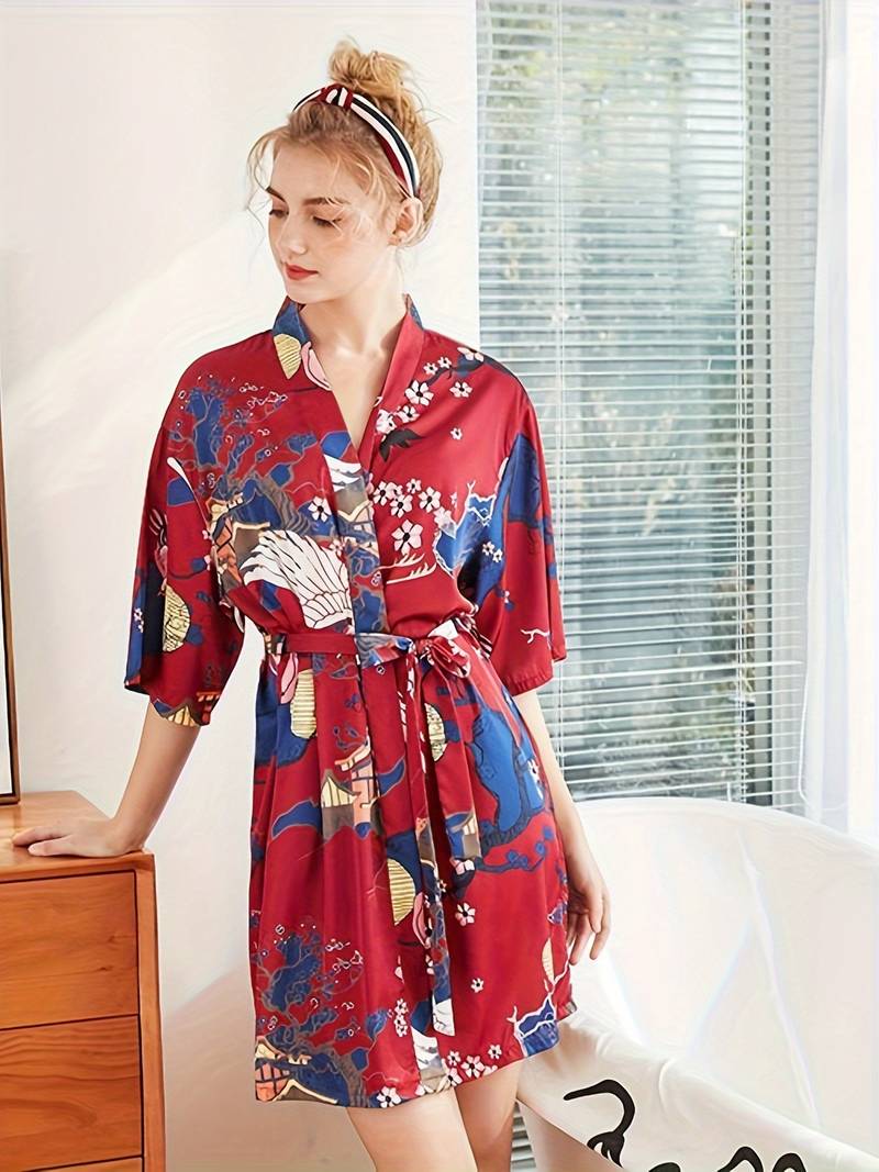 Peignoir Floral Kimono Doux
