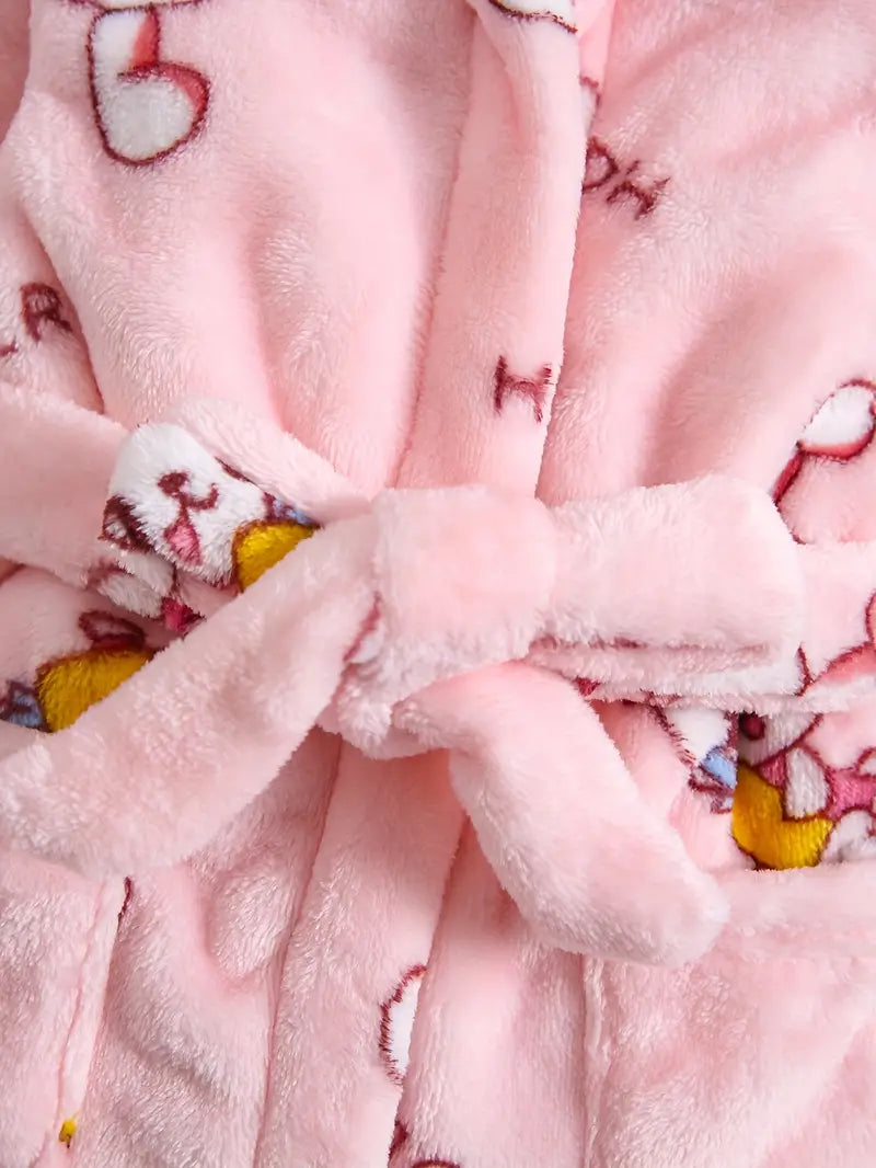 Peignoir de Bain Enfant Éponge avec Capuche