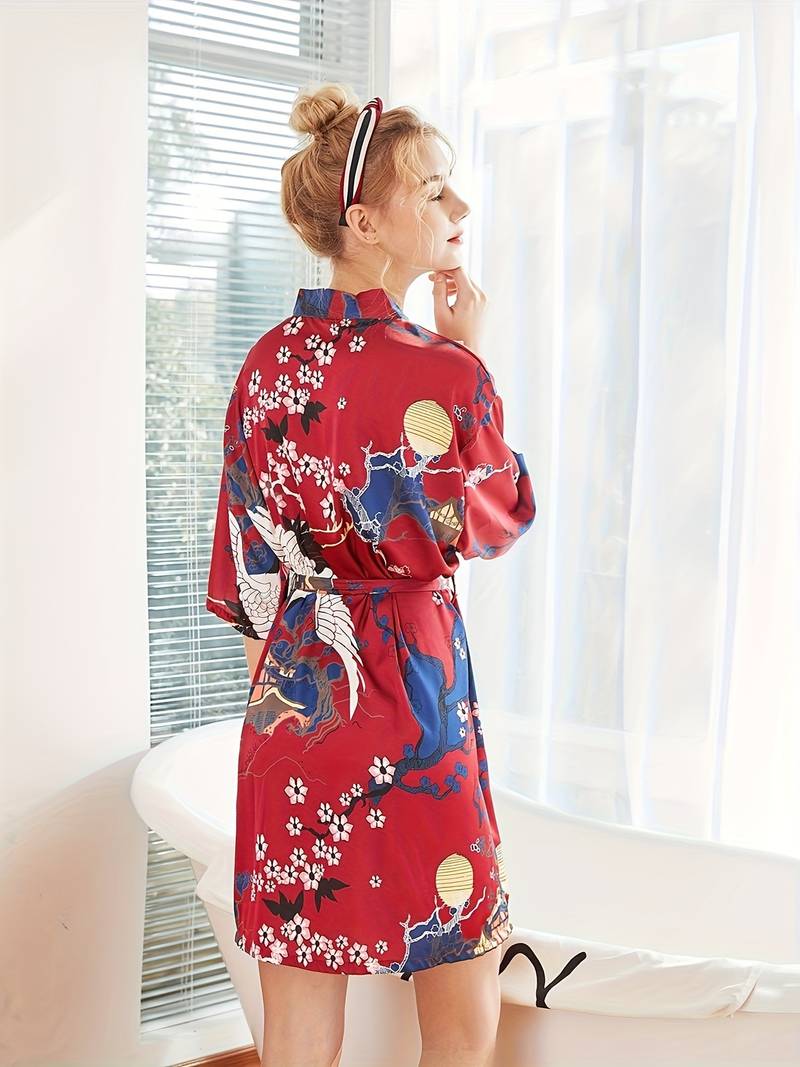 Peignoir Floral Kimono Doux