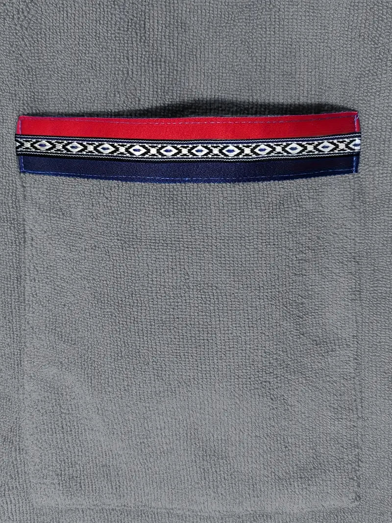 Peignoir Serviette Homme Microfibre Élégance