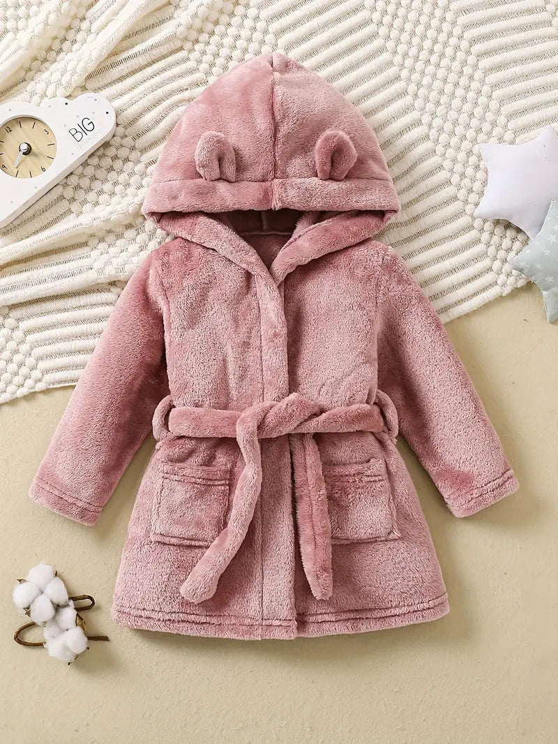 Peignoir de Bain Enfant avec Oreilles pour Bébé