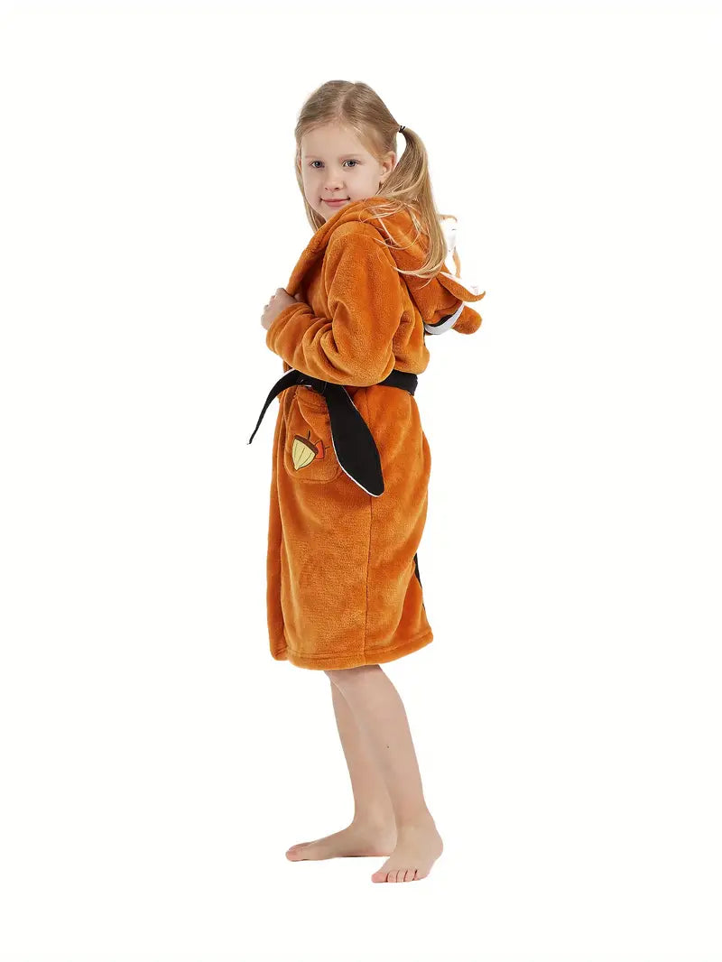 Peignoir de Bain Enfant Polaire Orange