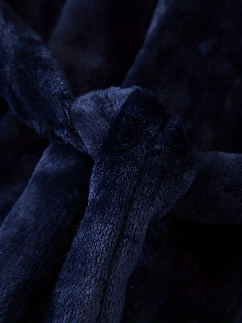 Peignoir de Bain Enfant Bleu avec Capuche