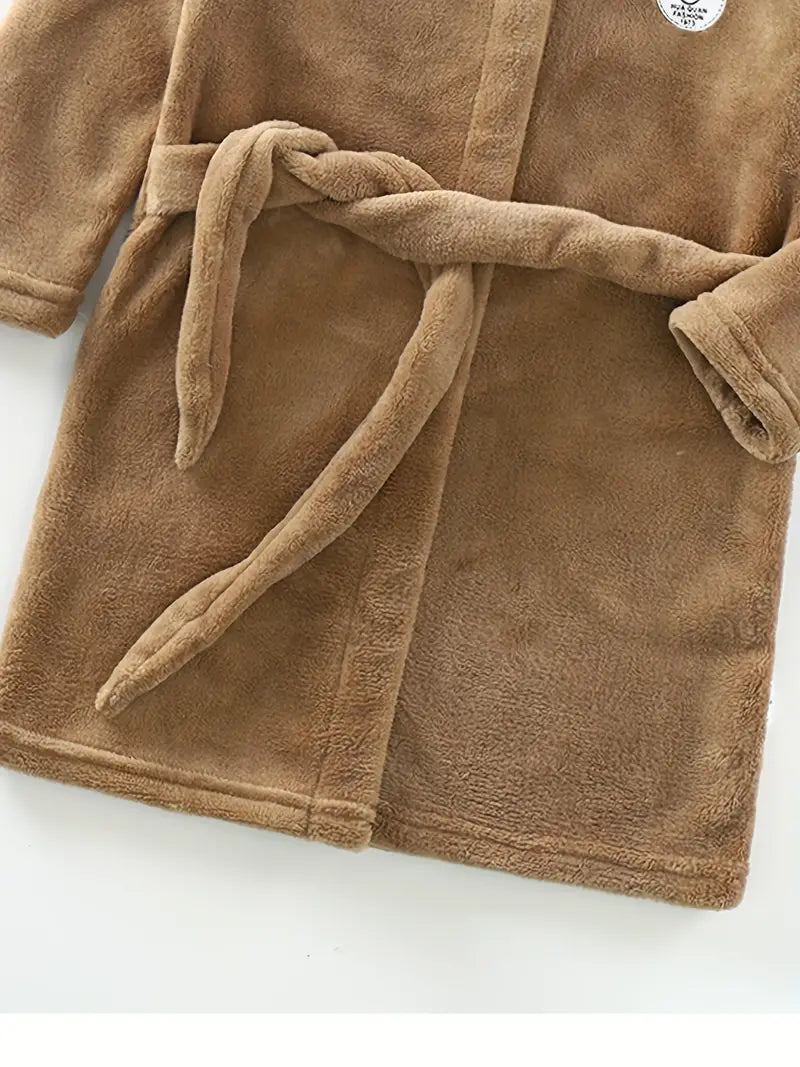 Peignoir de Bain Enfant Chaud Couleur Unie