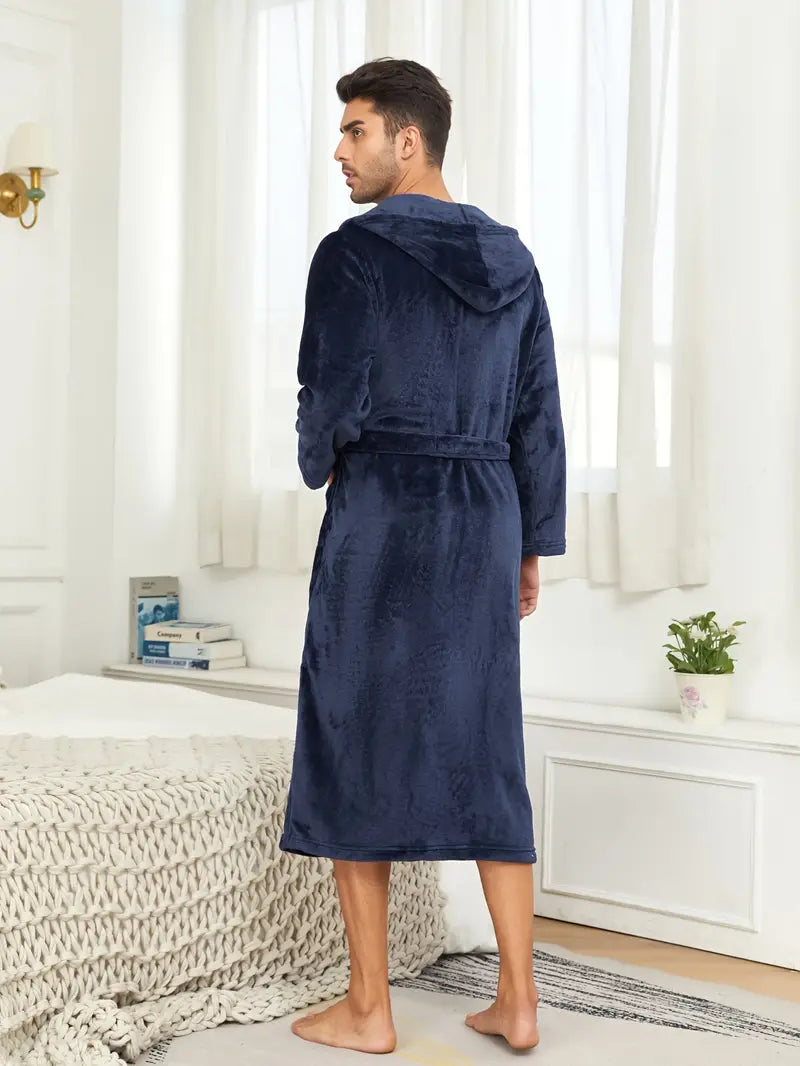 Peignoir de Bain à Capuche en Coton
