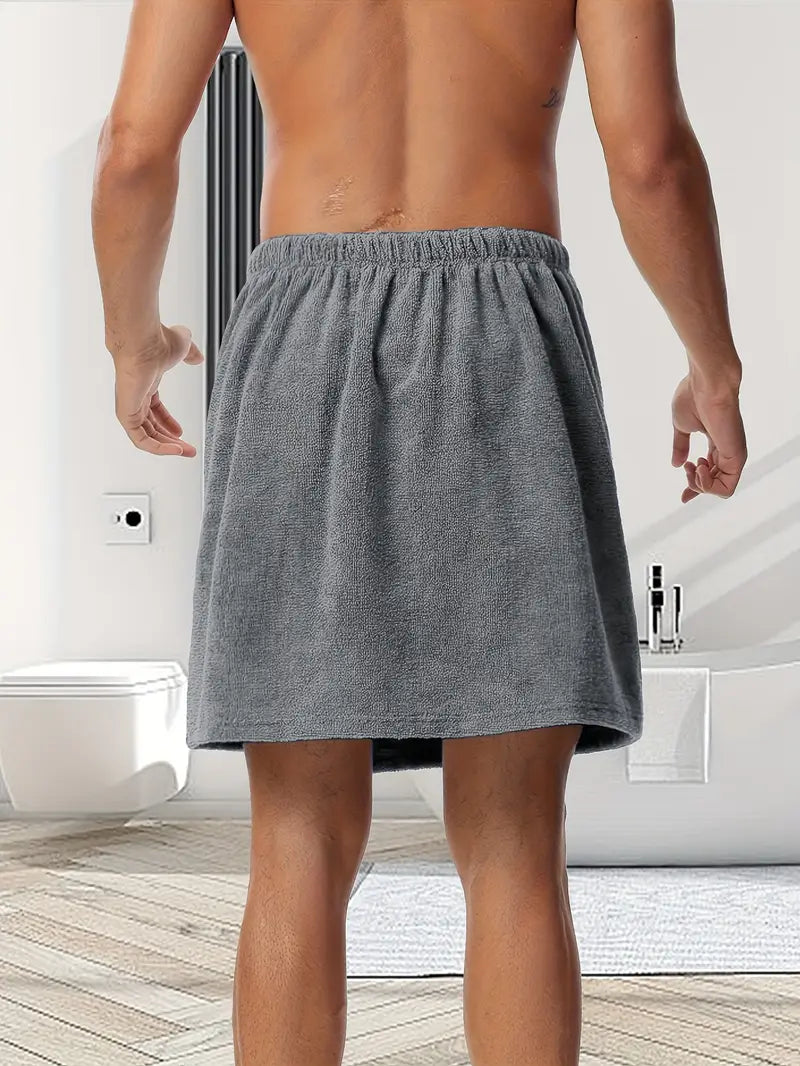 Peignoir Serviette Homme Microfibre Élégance