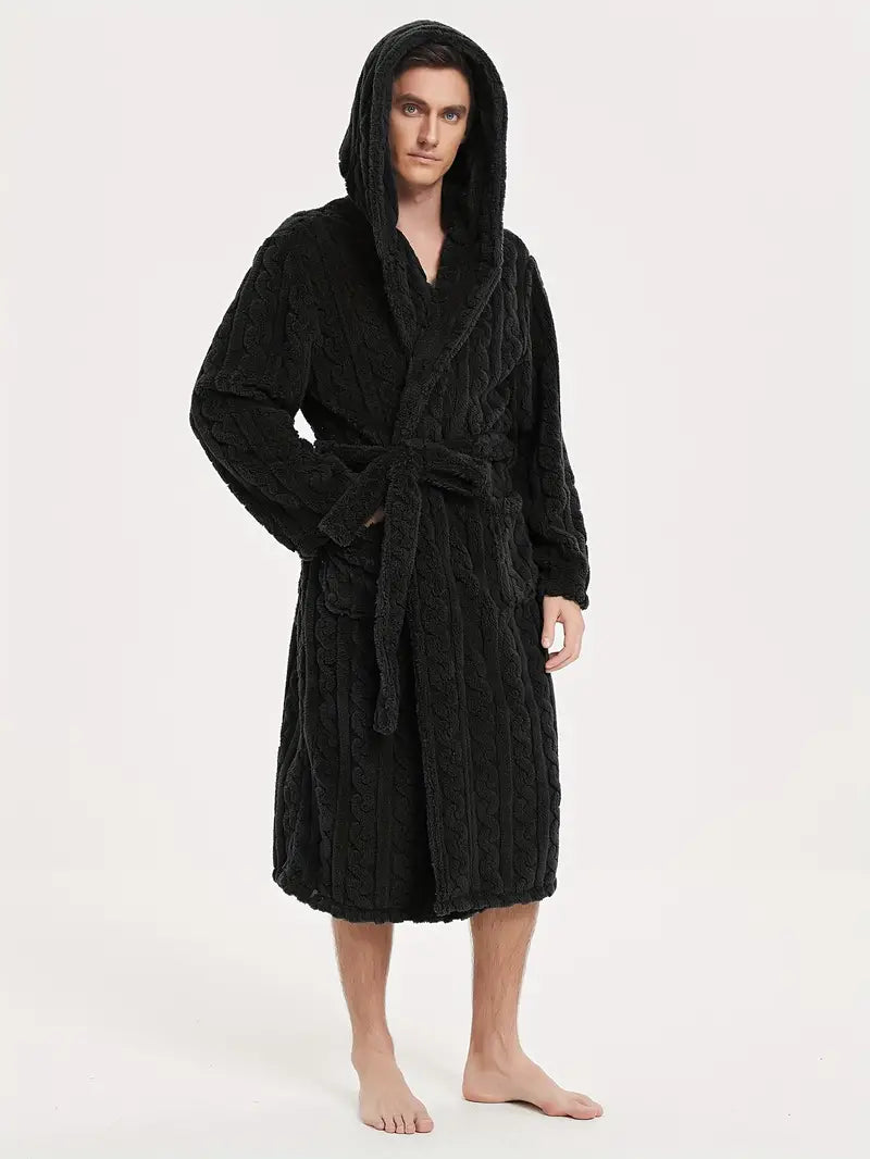Peignoir D'hiver à Capuche pour Hommes