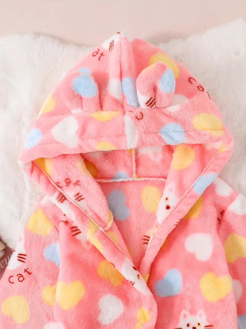 Peignoir de Bain Enfant Fille Chaud