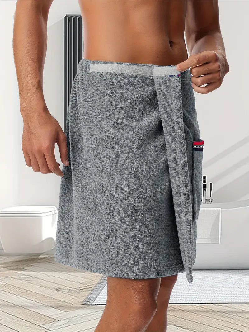 Peignoir Serviette Homme Microfibre Élégance