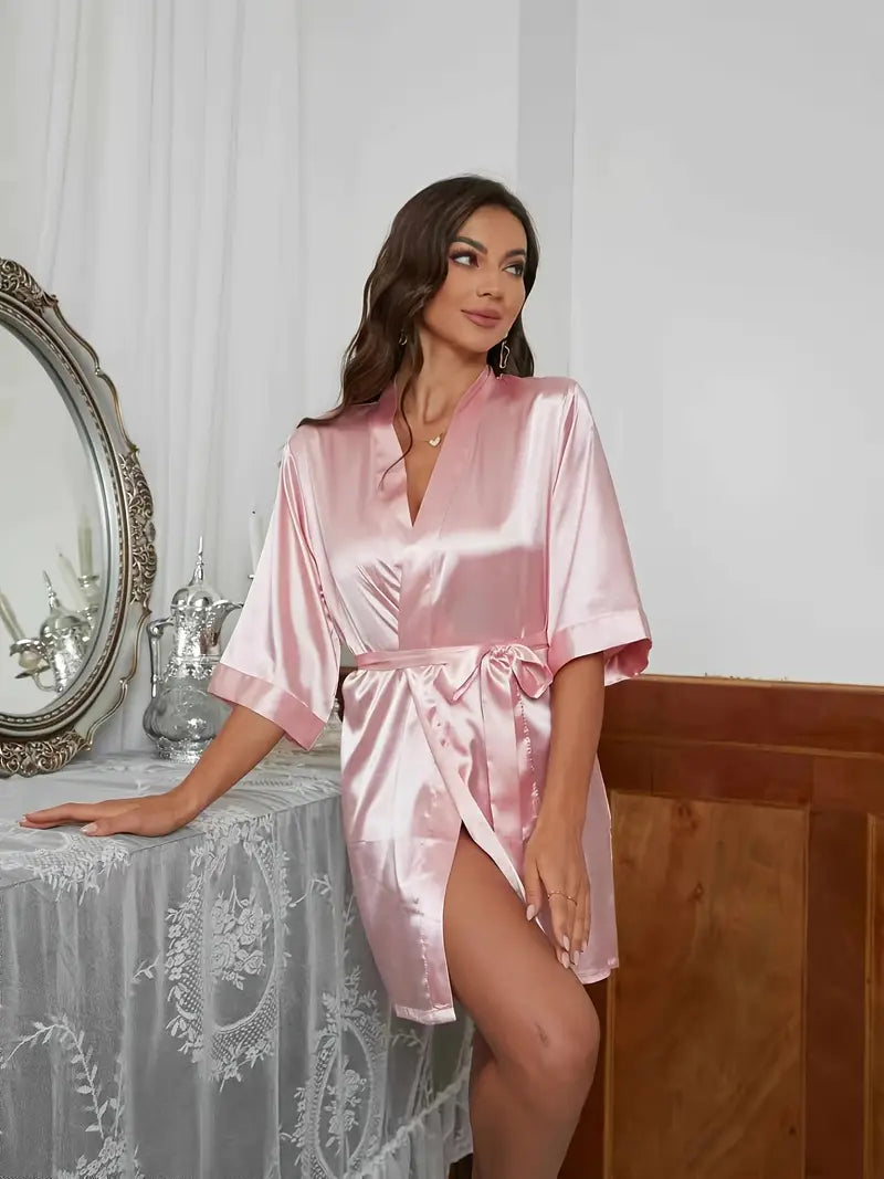 Kimono Femme Rose de Nuit