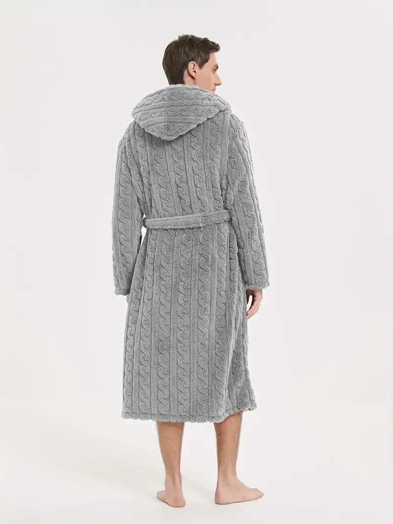 Peignoir D'hiver à Capuche pour Hommes