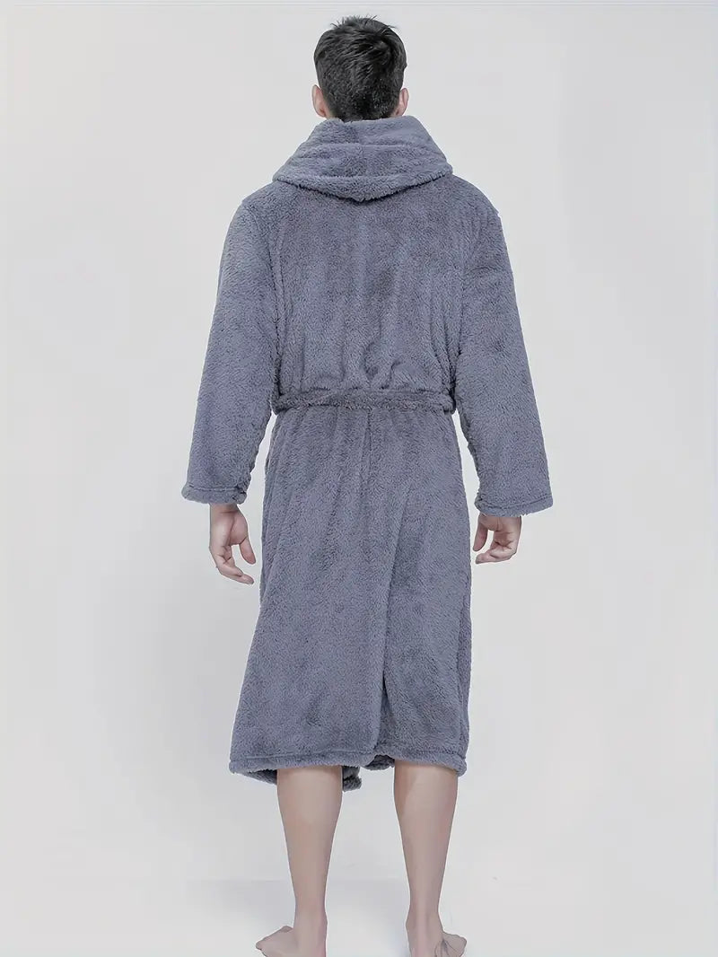 Peignoir avec Capuche Doux et Chaud