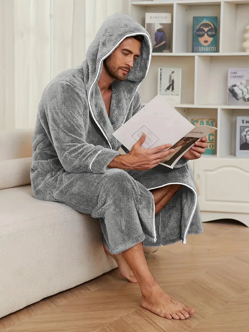 Peignoir à Capuche Épais de Qualité