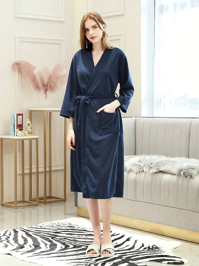 Peignoir de Bain Doux avec Ceinture