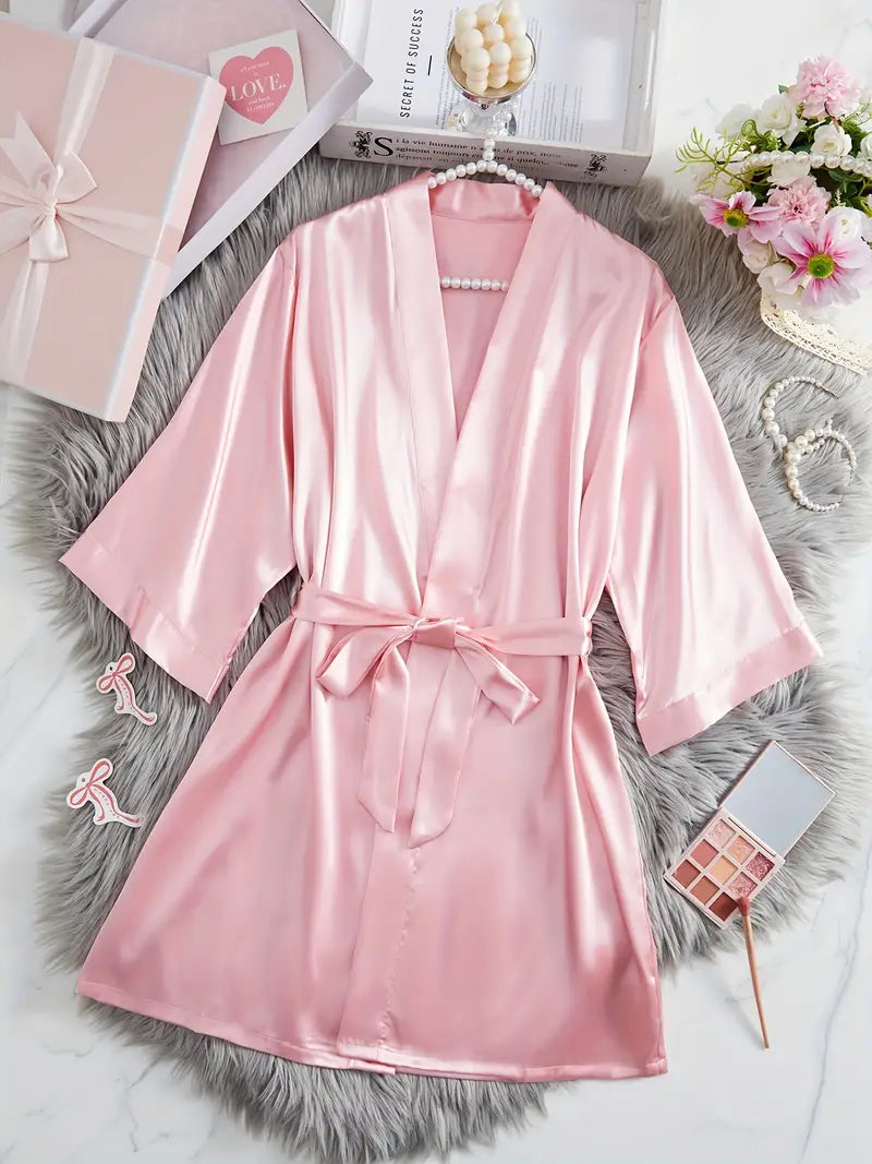 Kimono Femme Rose de Nuit