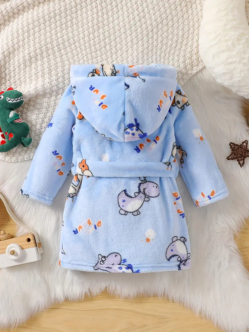 Peignoir de Bain Enfant Polaire Bleu pour Bébé
