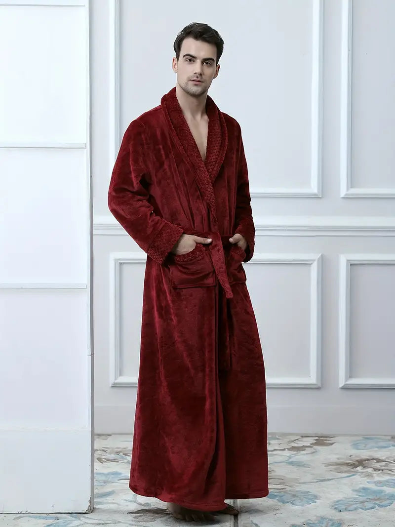 Long Peignoir de Luxe en Polaire Epaisse