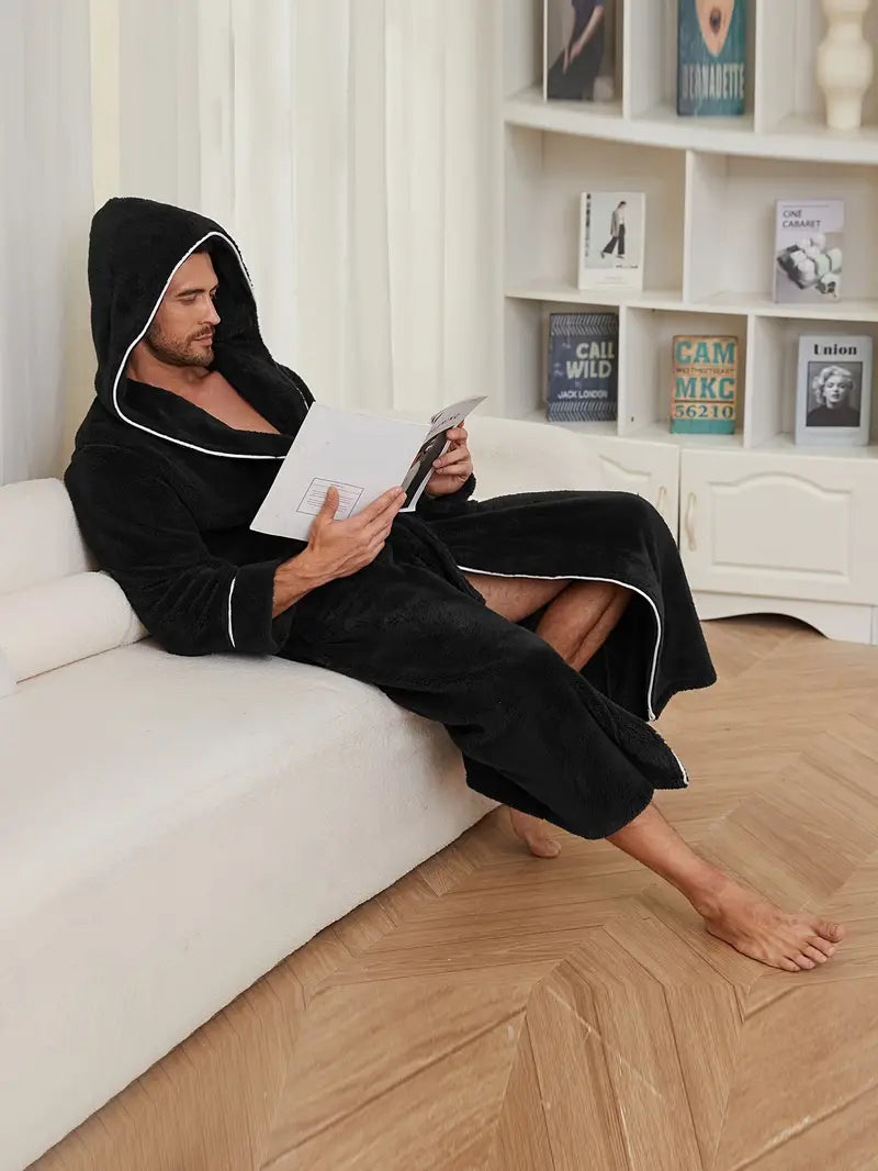 Peignoir à Capuche Épais de Qualité