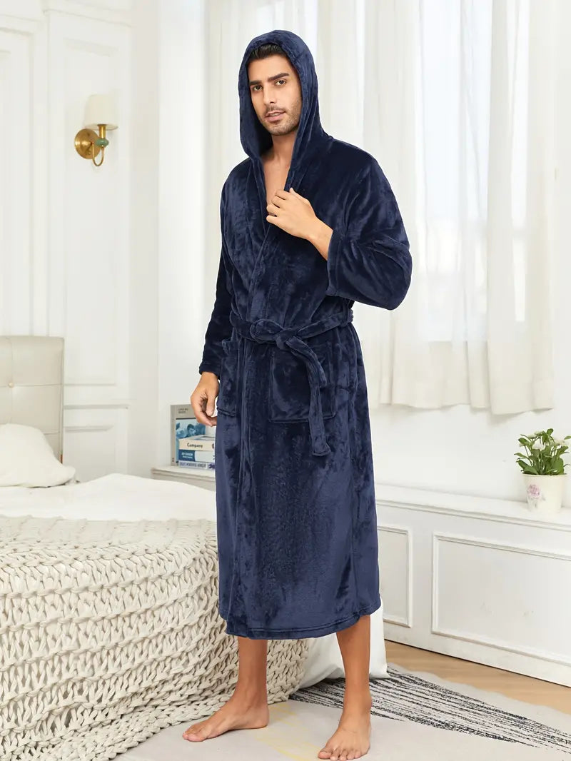 Peignoir de Bain à Capuche en Coton