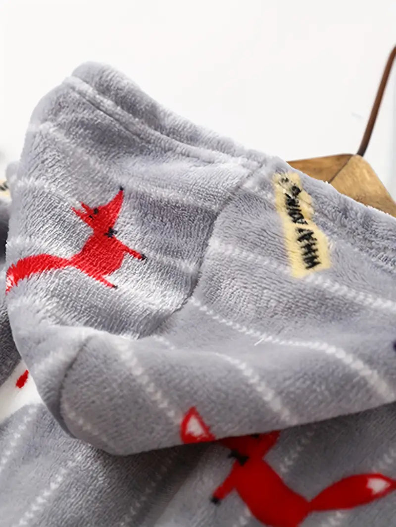 Peignoir de Bain Enfant Éponge avec Motifs D'animaux