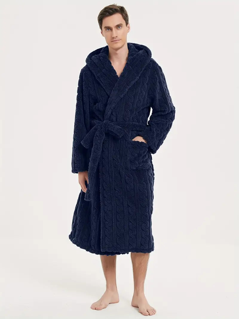 Peignoir D'hiver à Capuche pour Hommes