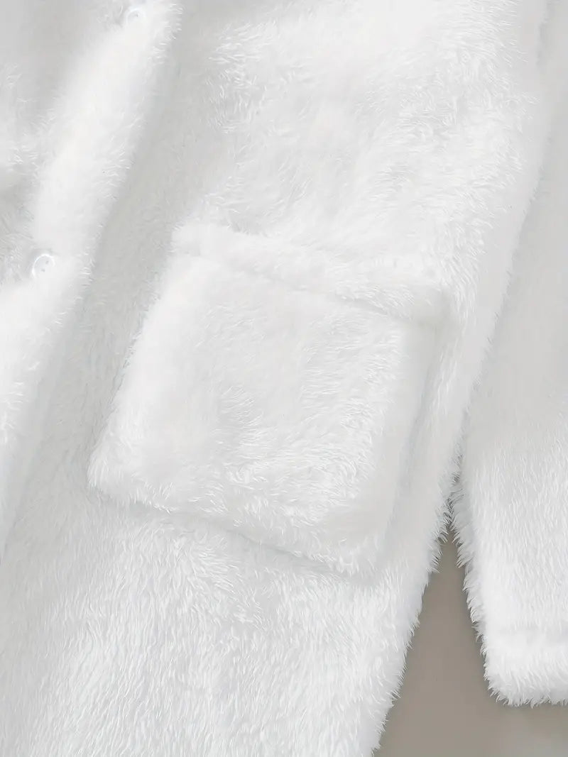 Peignoir de Bain Enfant Blanc Oreilles de Lapin