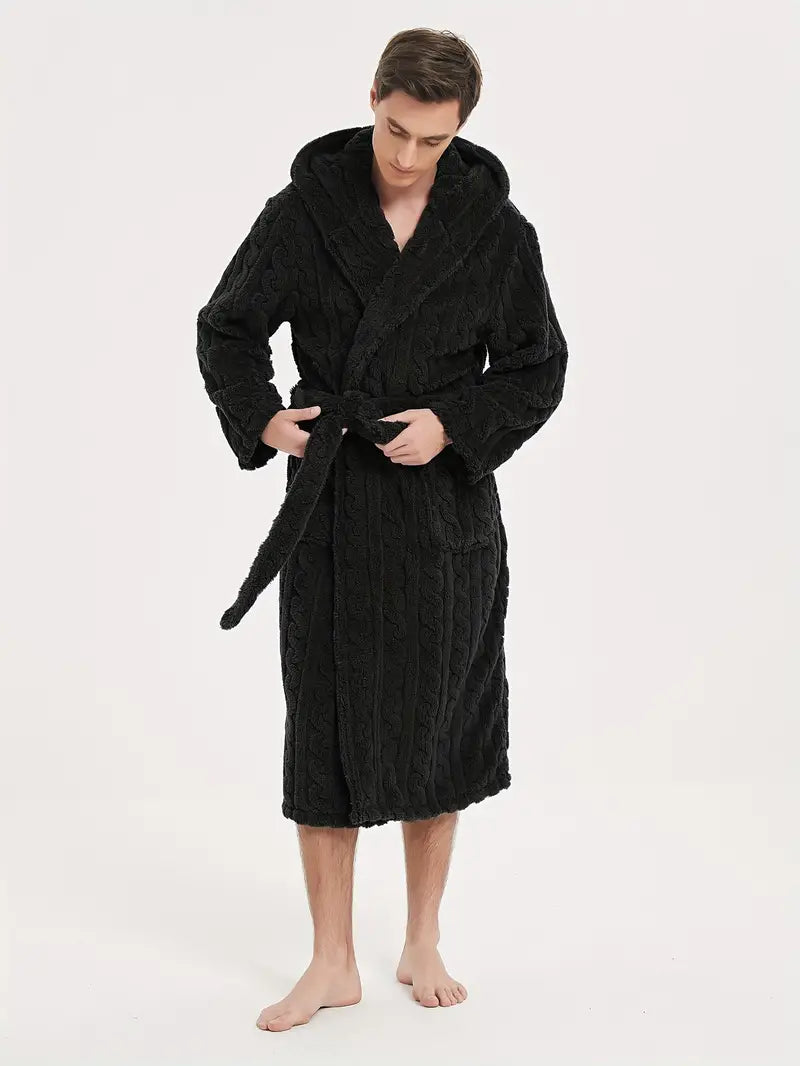 Peignoir D'hiver à Capuche pour Hommes