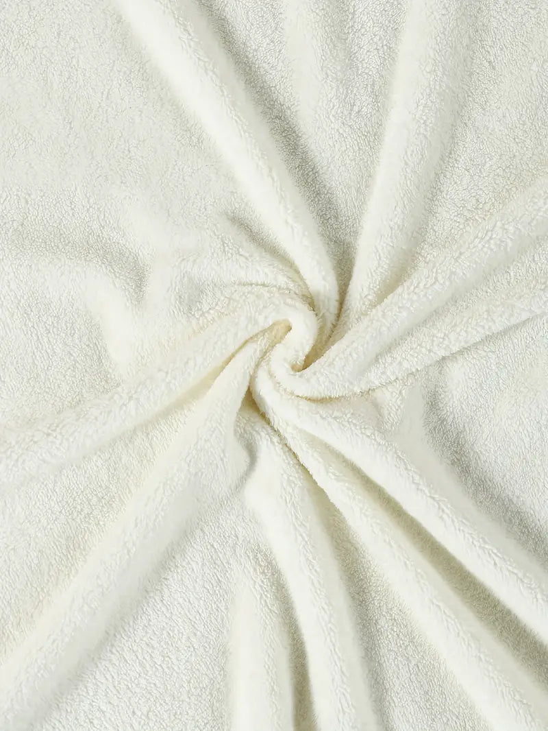 Cape de Bain Serviette pour Bébé blanc