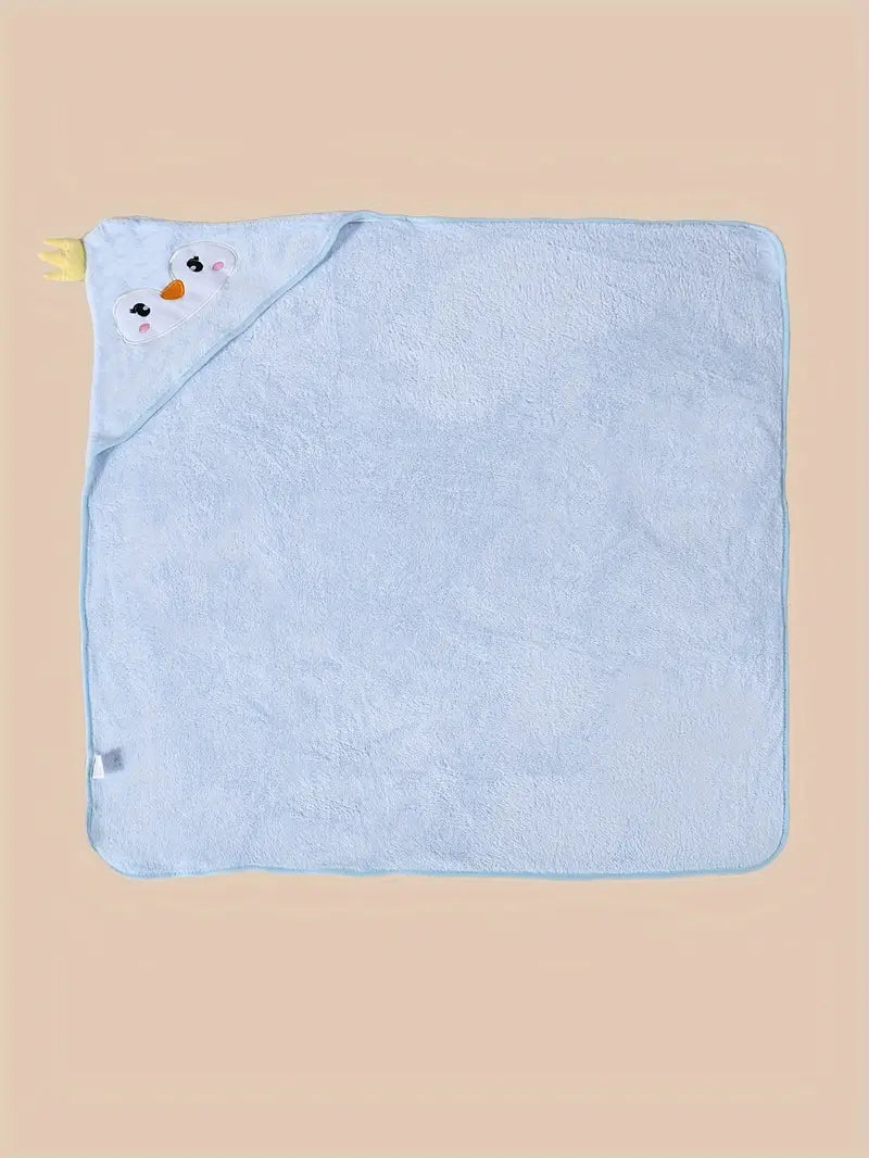 Cape de Bain Serviette pour Bébé bleu