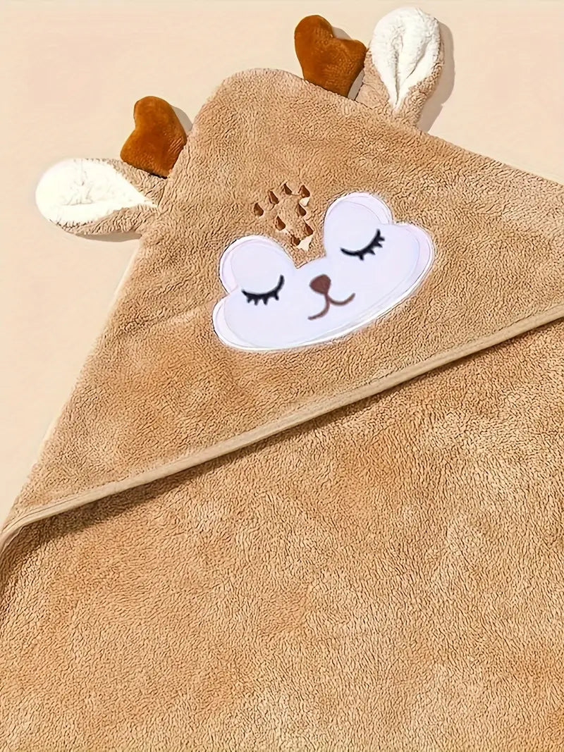 Cape de Bain Serviette pour Bébé marron