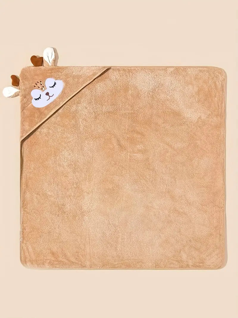 Cape de Bain Serviette pour Bébé marron